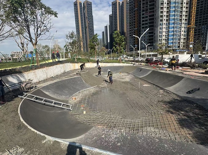 滑板場(chǎng)施工